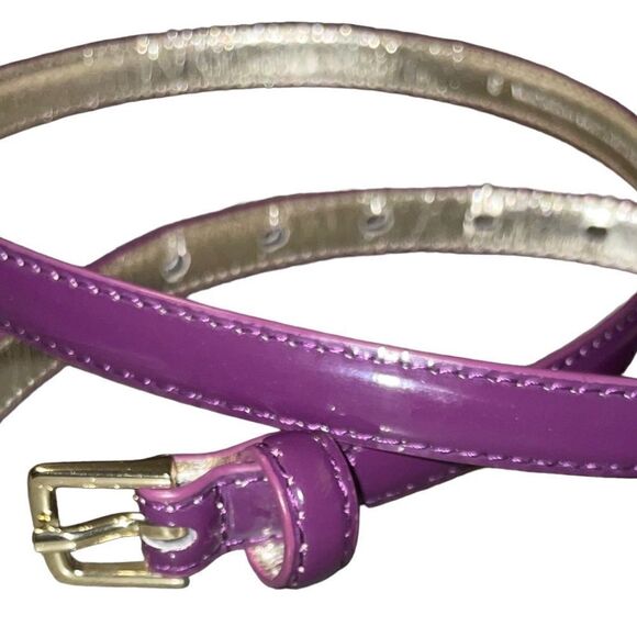 Studio 54 Vegan Leather Skinny Belt - Picture 10 of 10